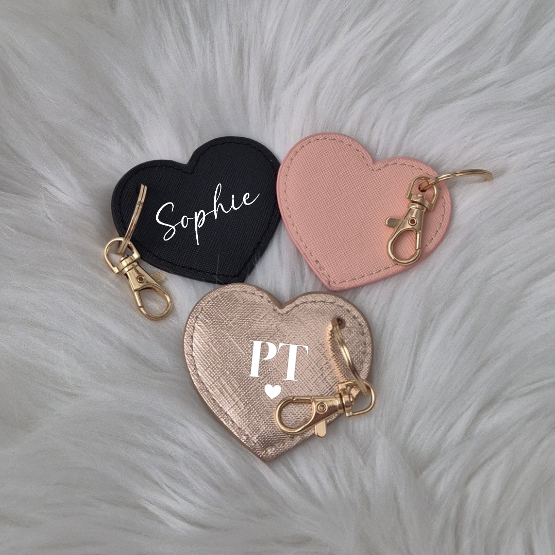 Heart Leather Keyring