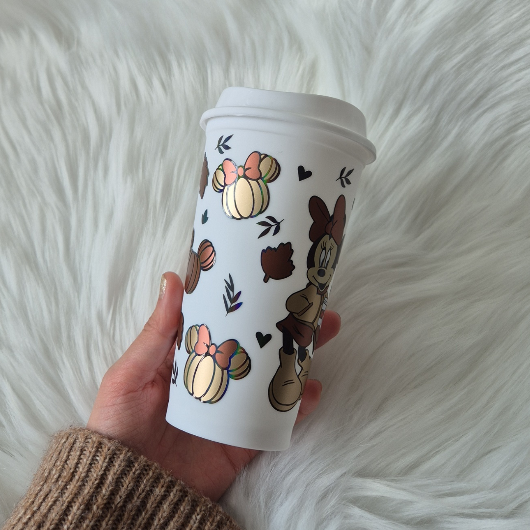 Autumn Minnie Mouse Coffee Cup