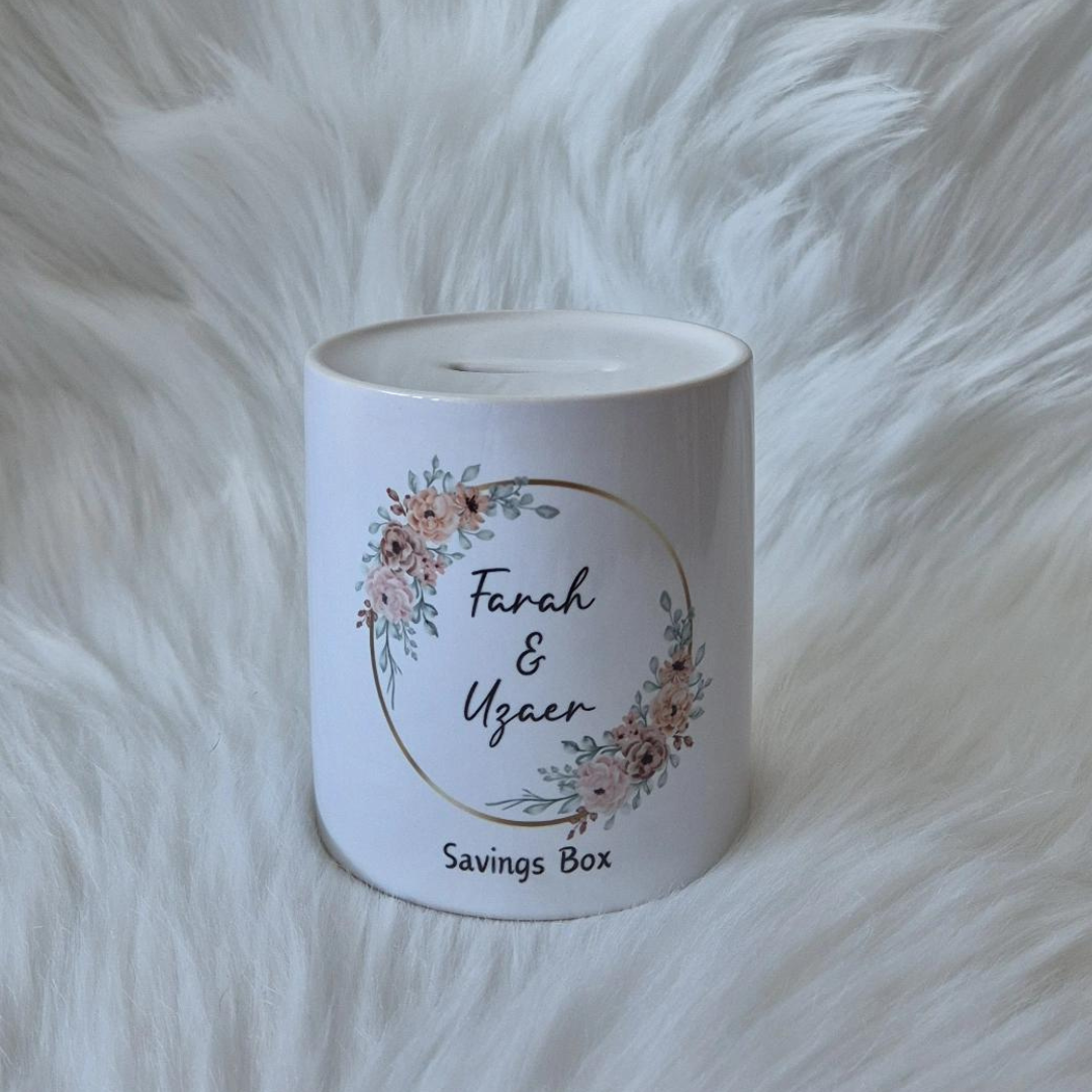 Couples Money Saving Box Personalised