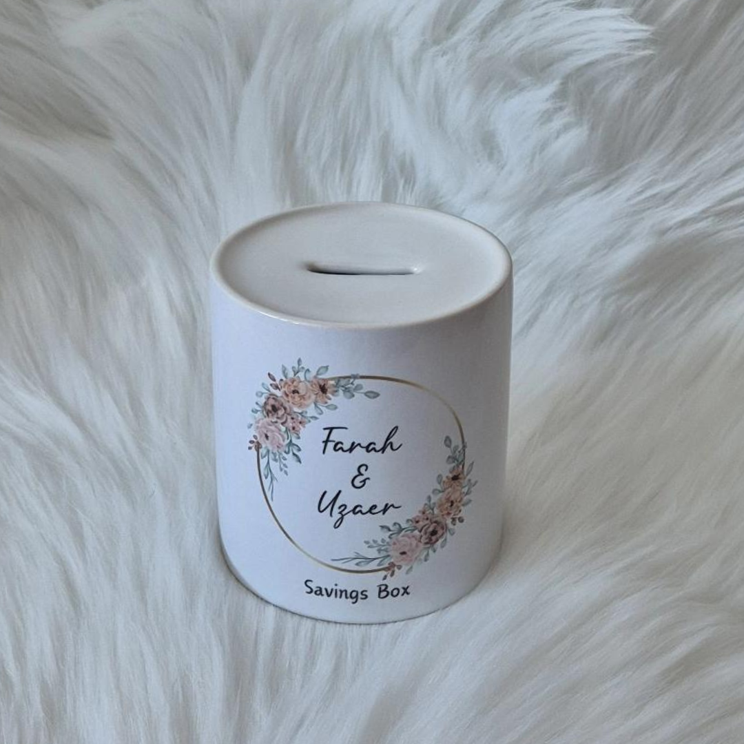 Couples Wedding Gift Mug & Saving Box Set