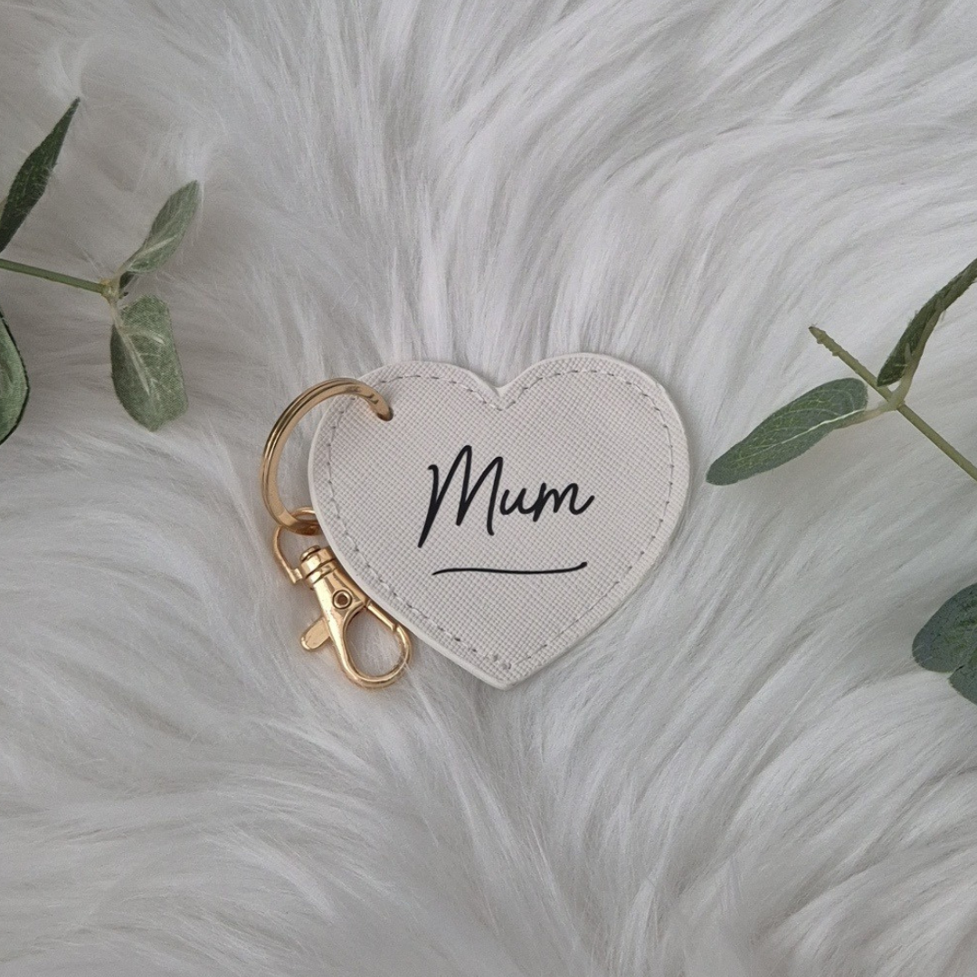 Heart Leather Keyring