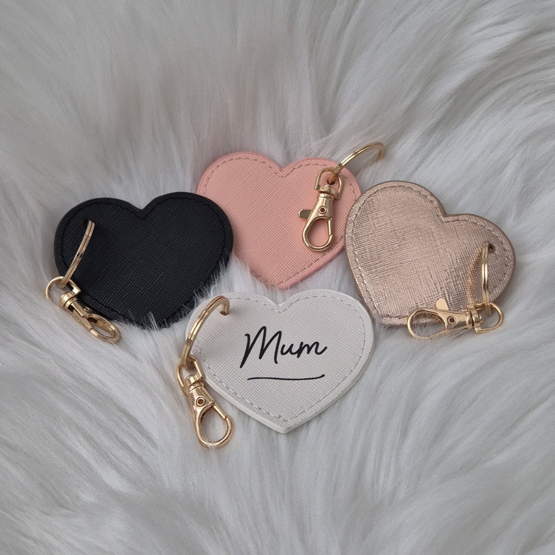 Heart Leather Keyring