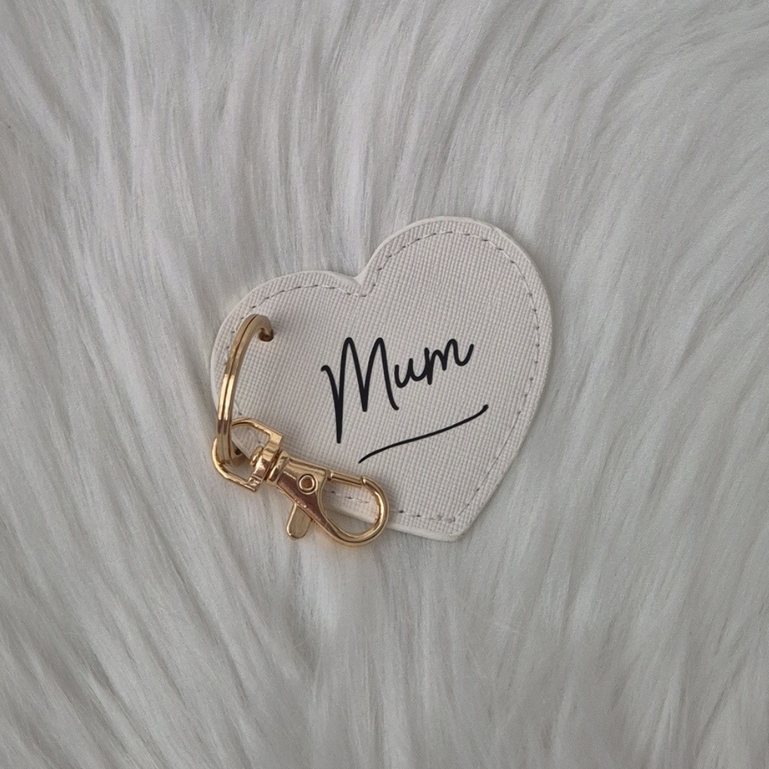 Heart Leather Keyring