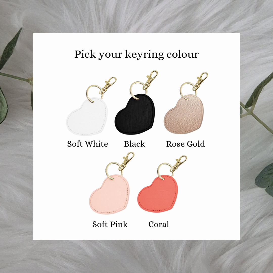 Heart Leather Keyring