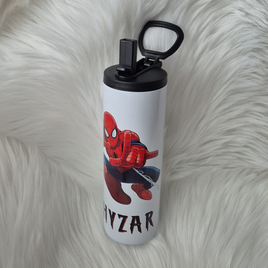 Kids Spiderman Personalised Waterbottle