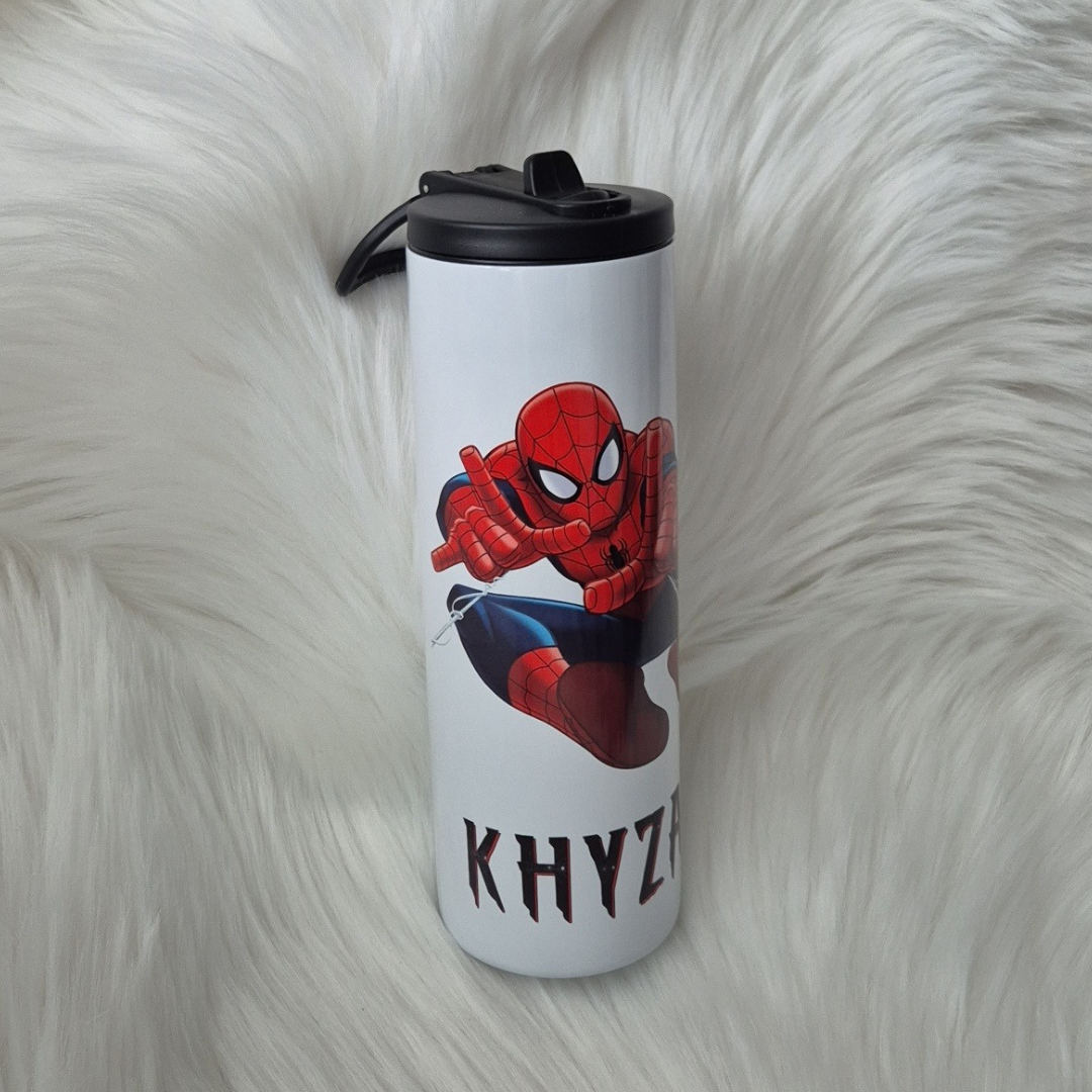 Kids Spiderman Personalised Waterbottle
