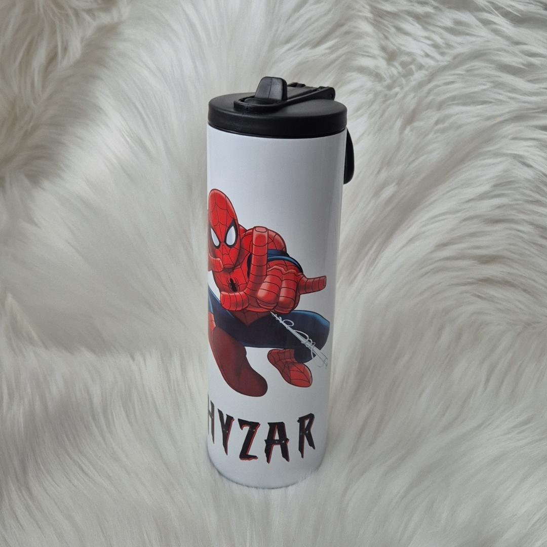 Kids Spiderman Personalised Waterbottle