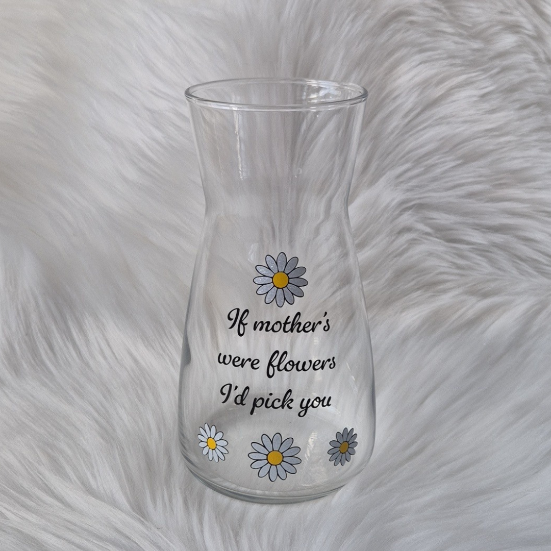 Personalised Mother's Day Glass Vase