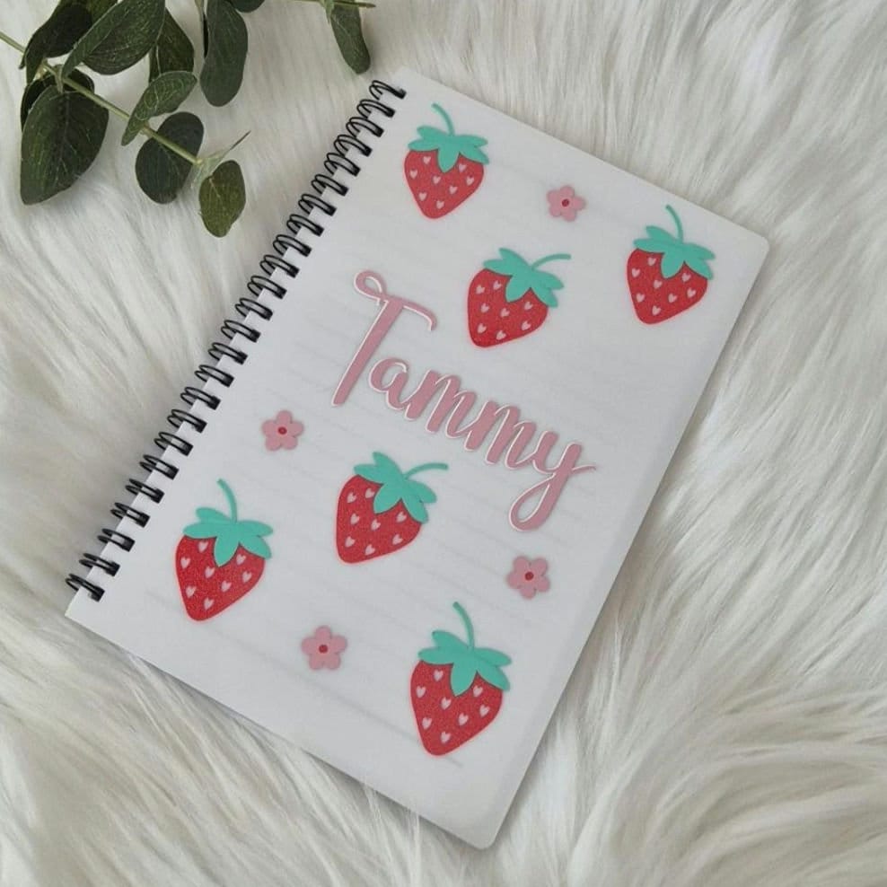 Strawberry Personalised Notebook - A5