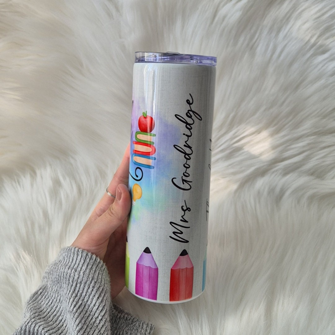 Teach love inspire tumbler Teacher Coffee Tumbler