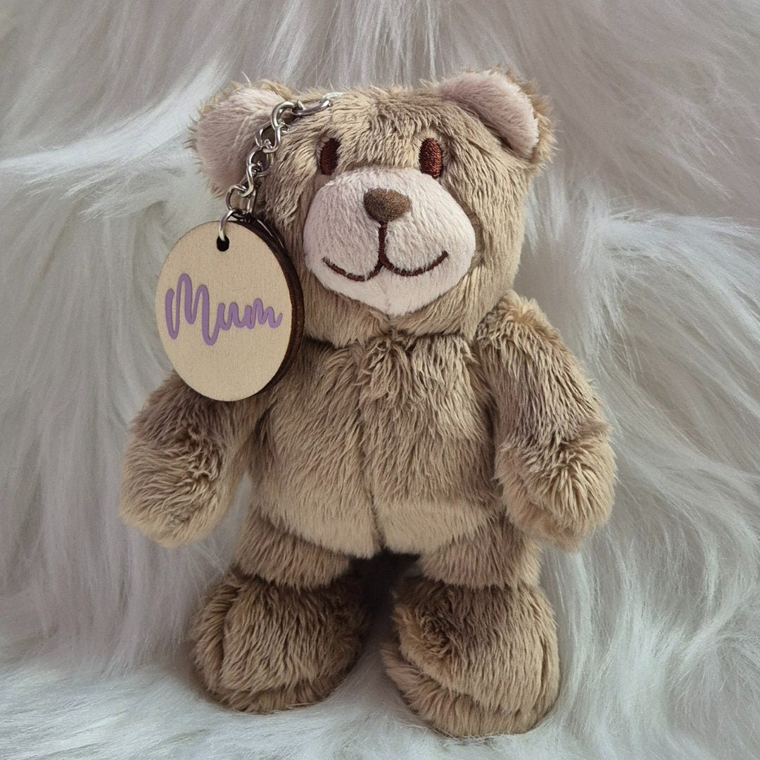 Teddy Bear Keyring For Mum