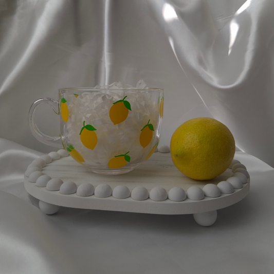 Lemon Glass Mug Personalised | Summer gift
