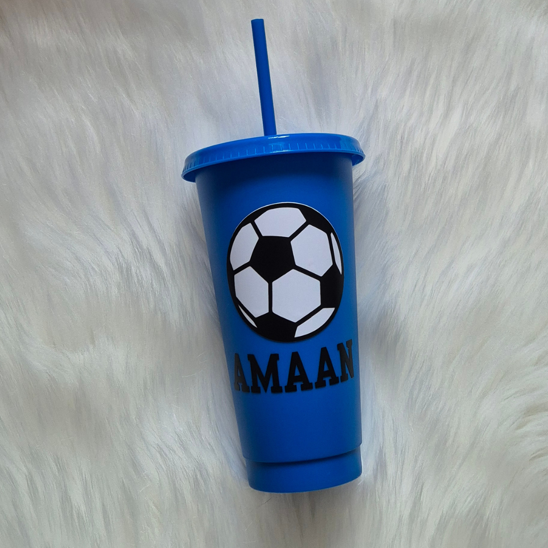 Football Tumbler Cup