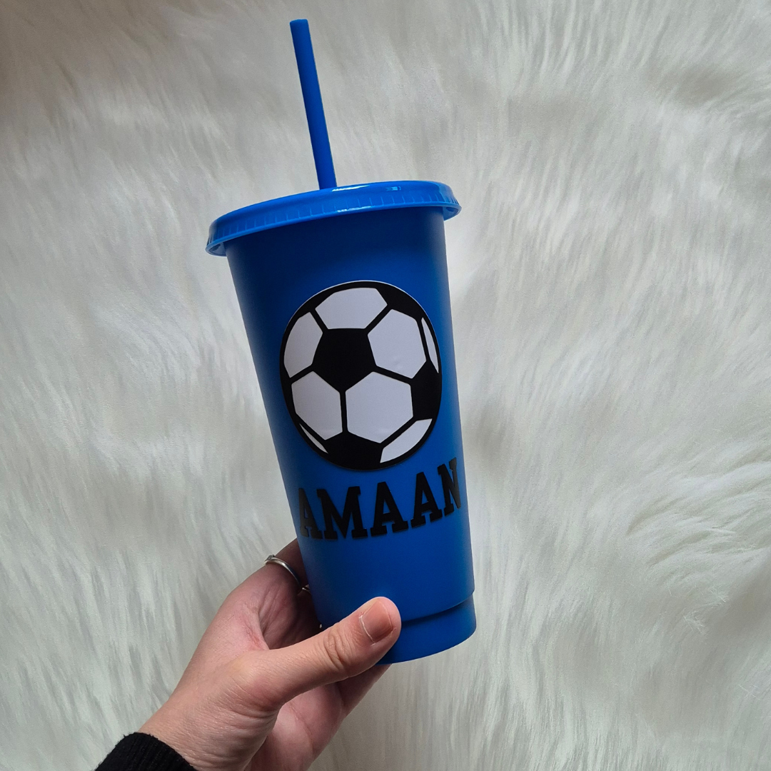 Football Tumbler Cup