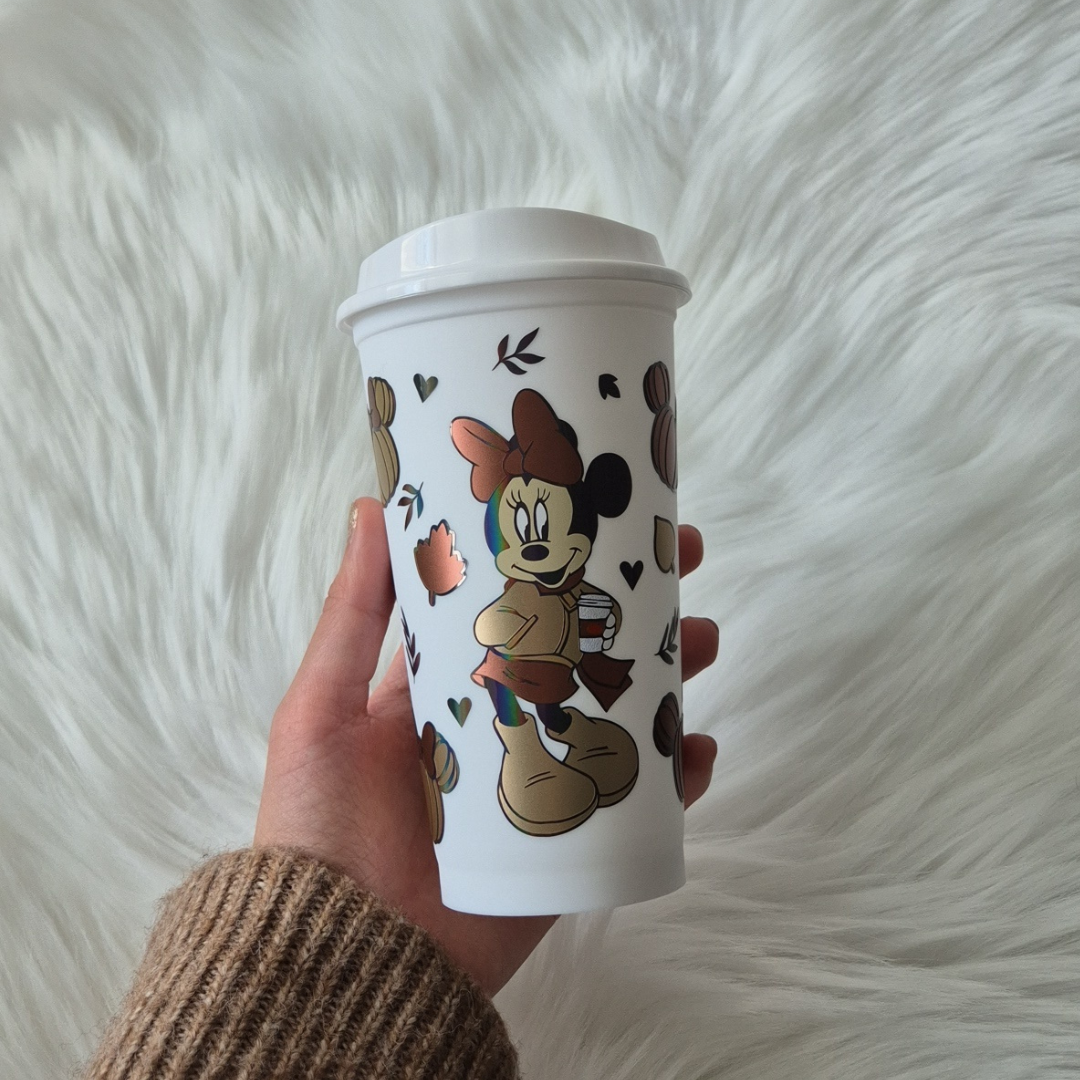 Autumn Minnie Mouse Coffee Cup
