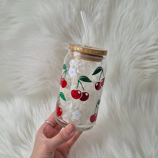 Cherry Glass Can