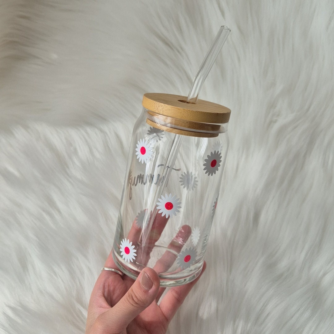 Daisy Glass Can