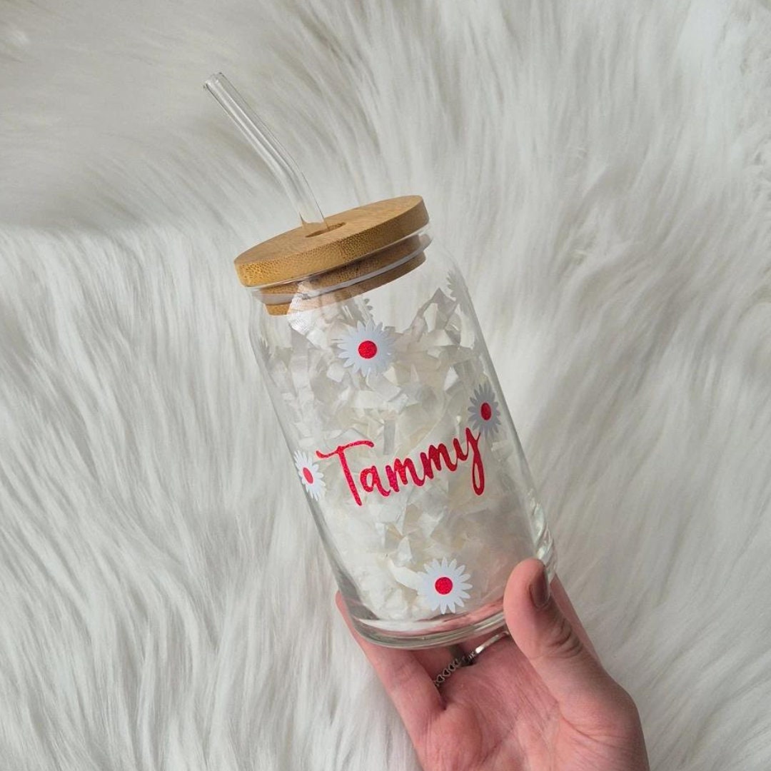 Daisy Glass Can
