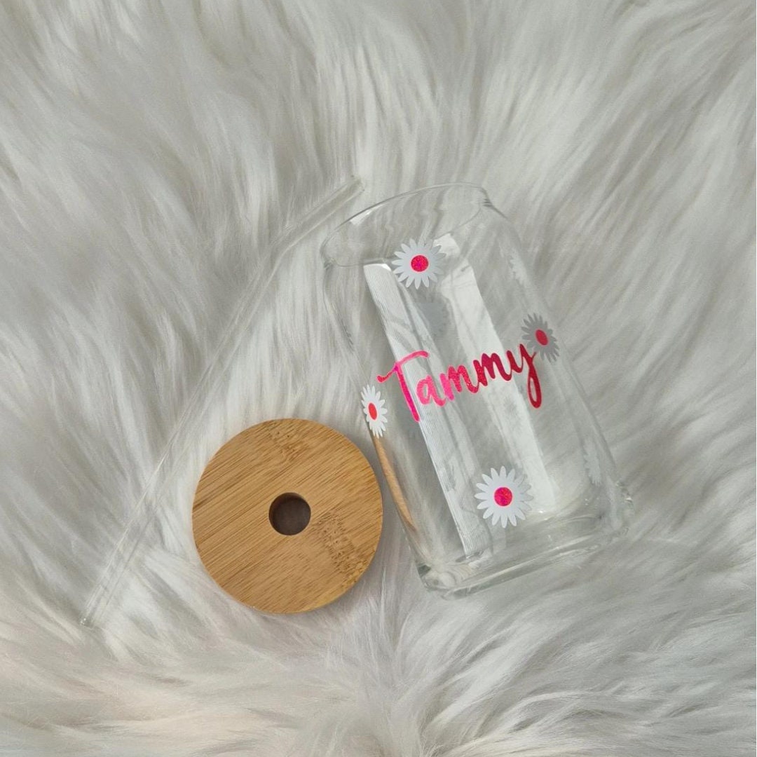 Daisy Glass Can