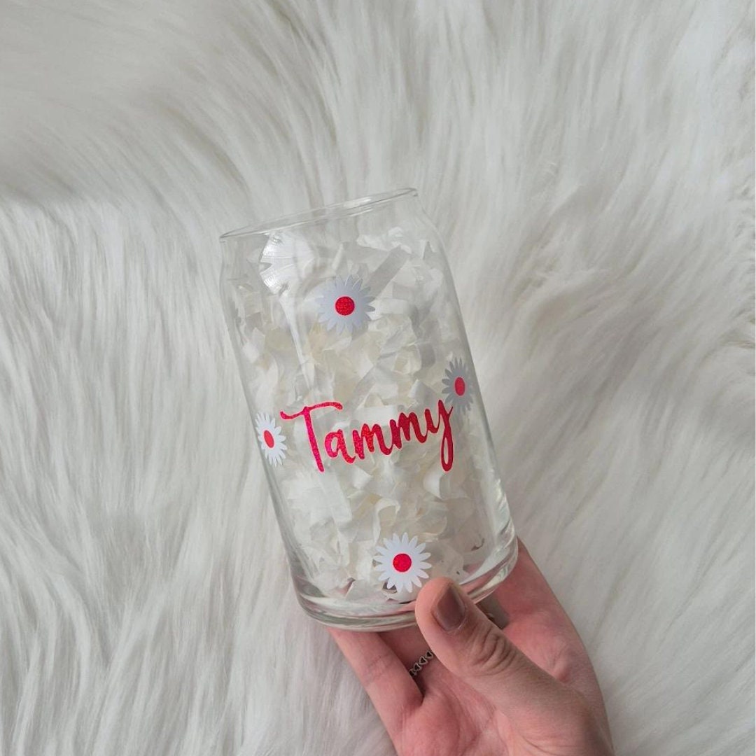 Daisy Glass Can