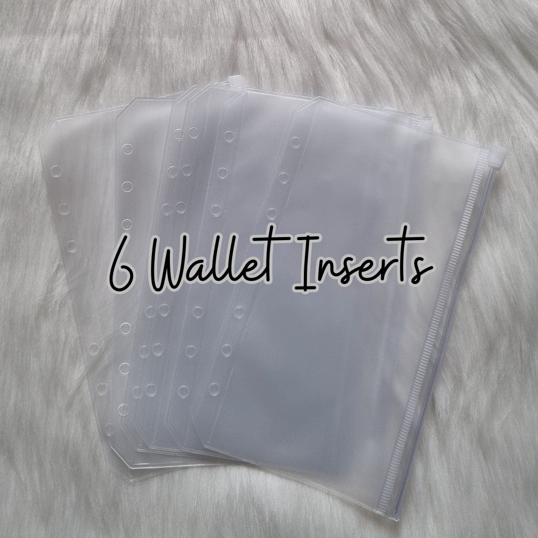 Daisy budget binder with 6 wallets personalised