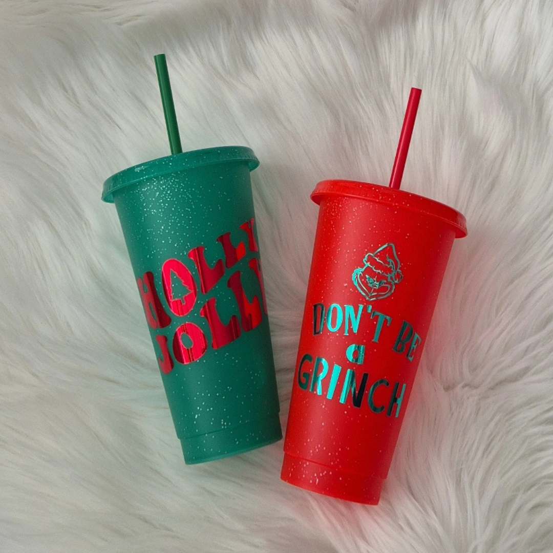 Festive Christmas Tumbler Cups