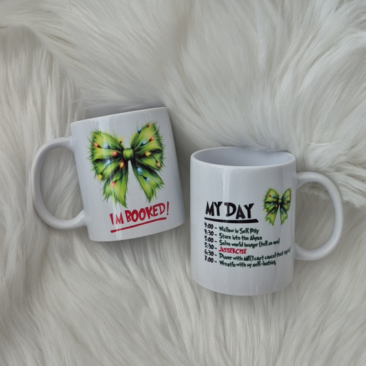 Grinch Bow Ceramic Mug