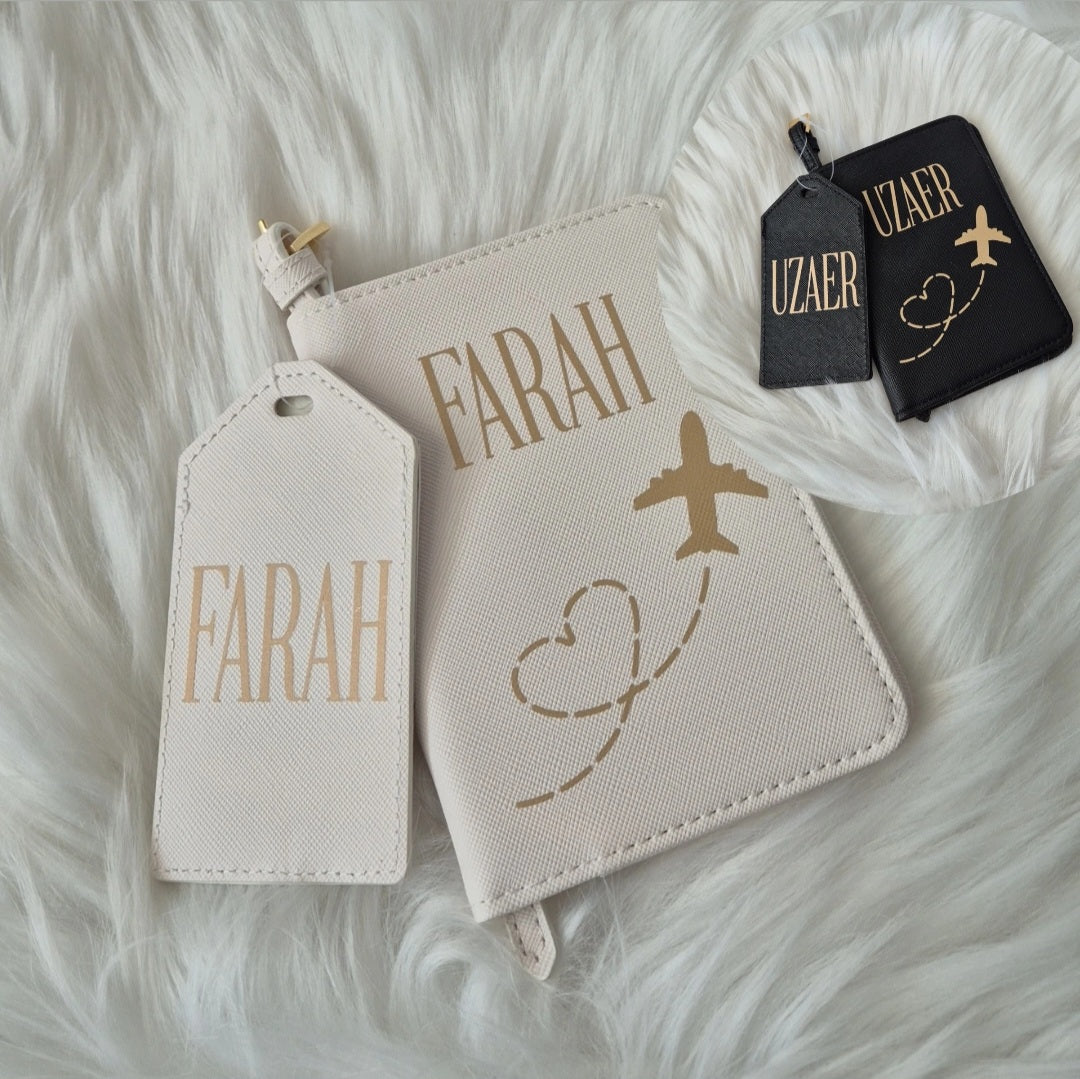 Personalised Passport Cover & Luggage Tag