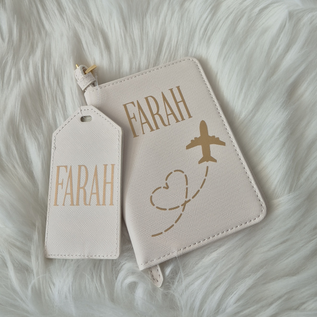 Personalised Passport Cover & Luggage Tag