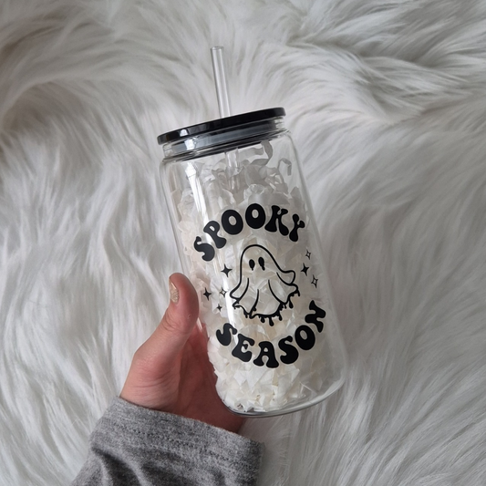 Spooky Season Glass Cup