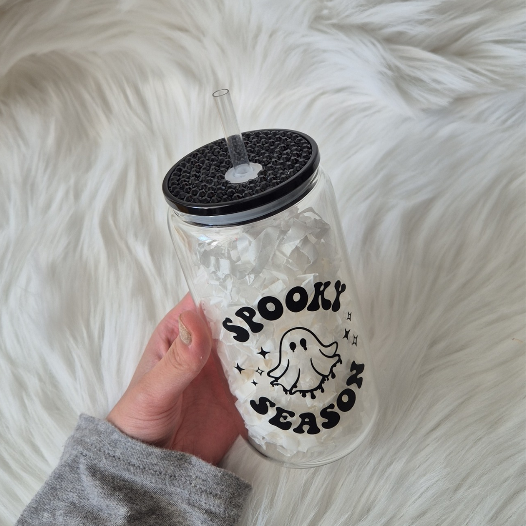 Spooky Season Glass Cup
