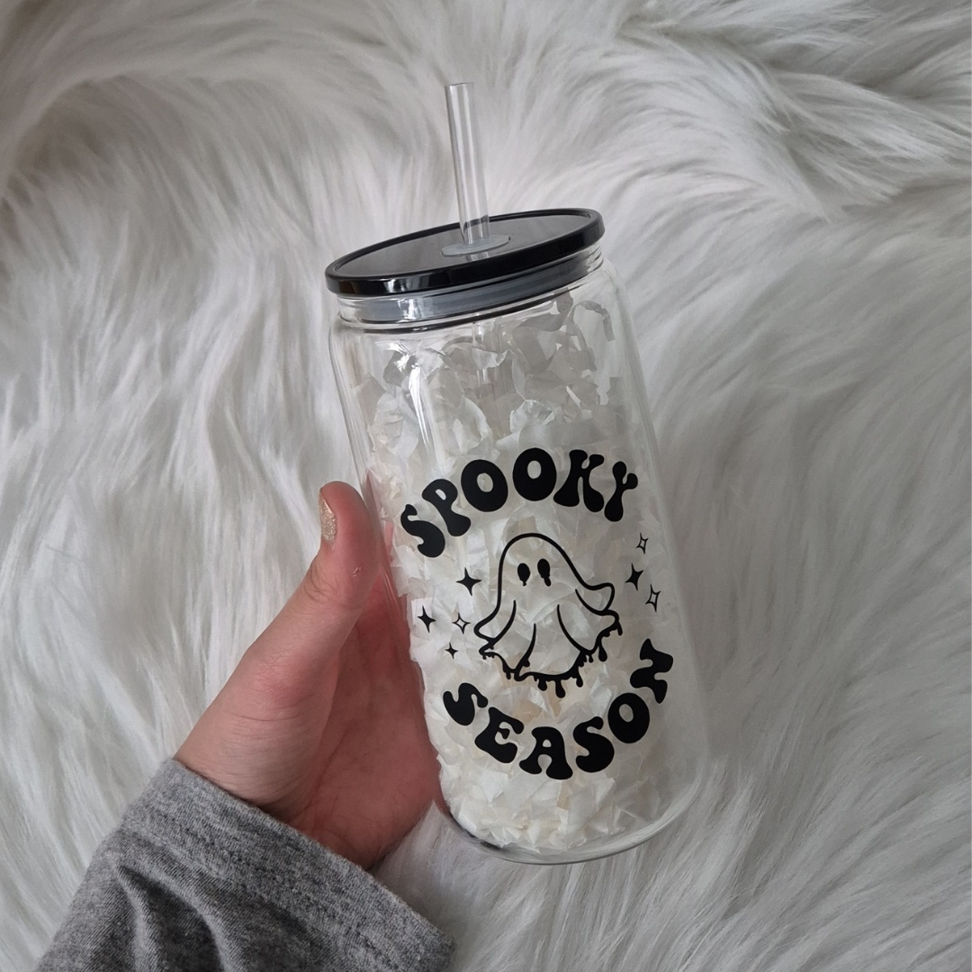 Spooky Season Glass Cup