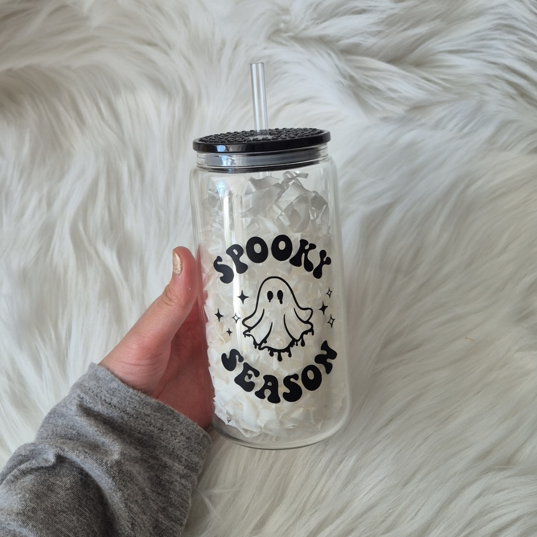 Spooky Season Glass Cup