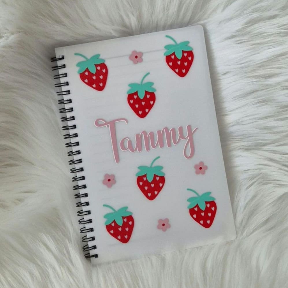 Strawberry Personalised Notebook - A5