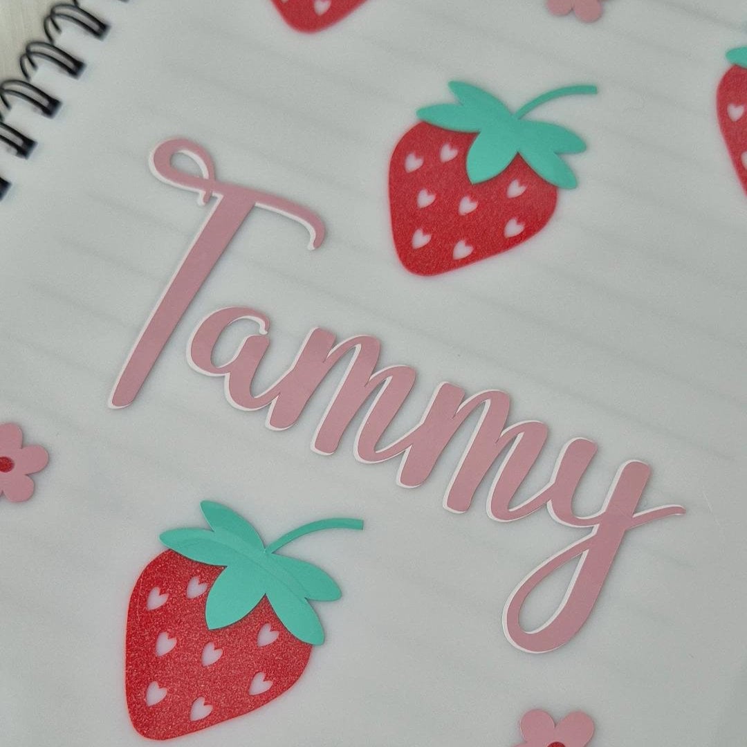 Strawberry Personalised Notebook - A5