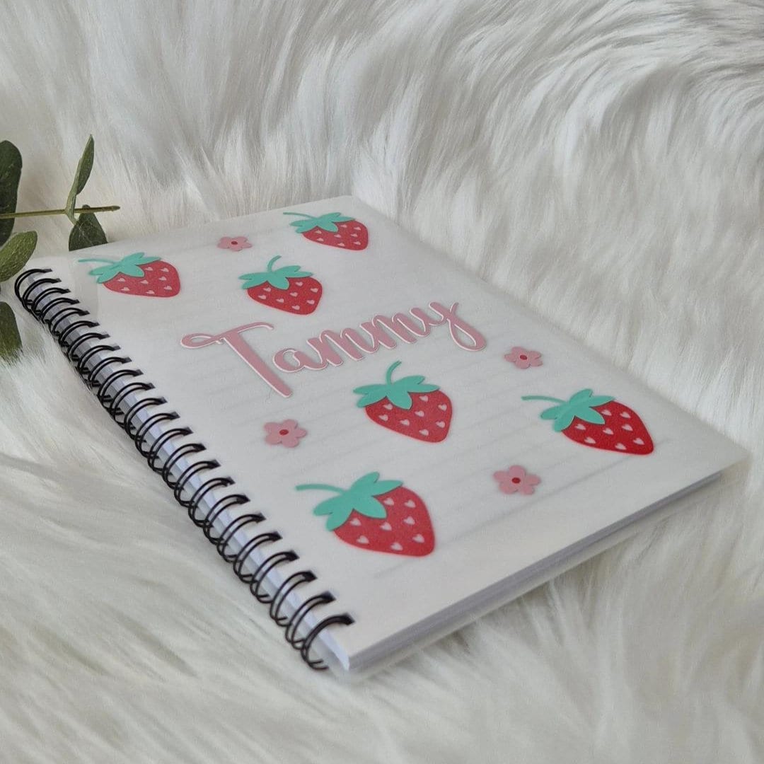Strawberry Personalised Notebook - A5