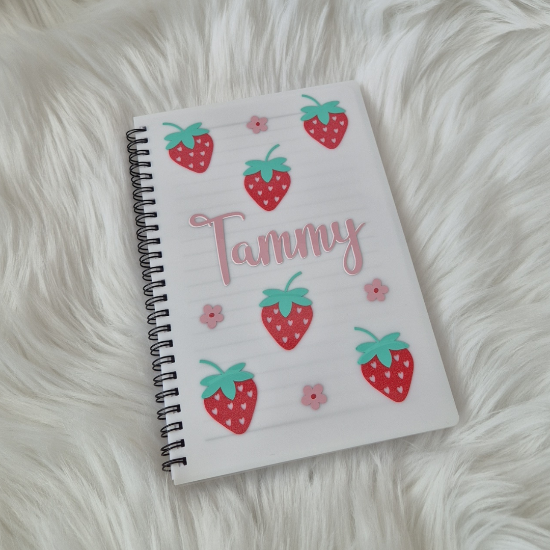 Strawberry Personalised Notebook - A5