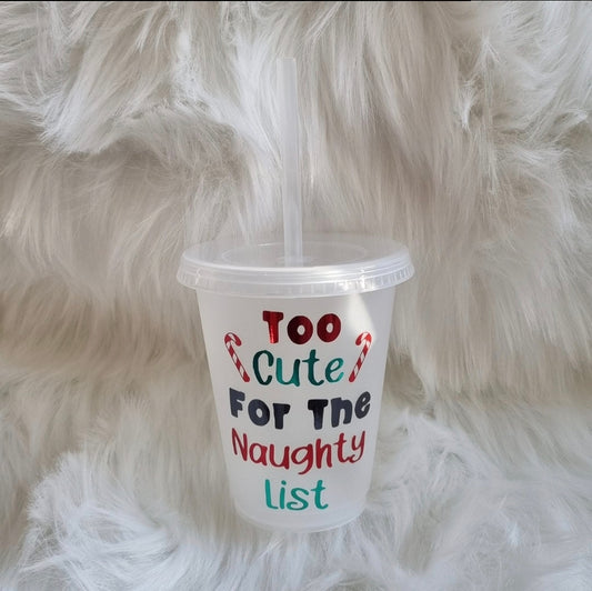 Too Cute For The Naughty List Cold Cup