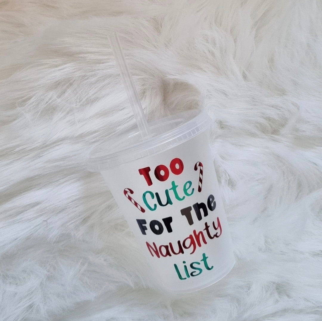 Too Cute For The Naughty List Cold Cup