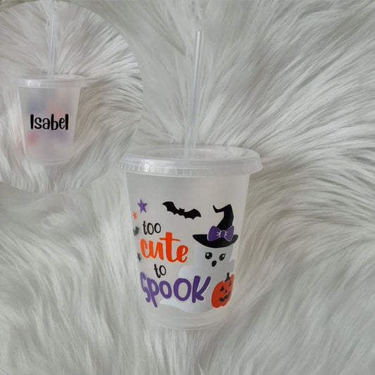 Too Cute To Spook Kids Halloween Tumbler