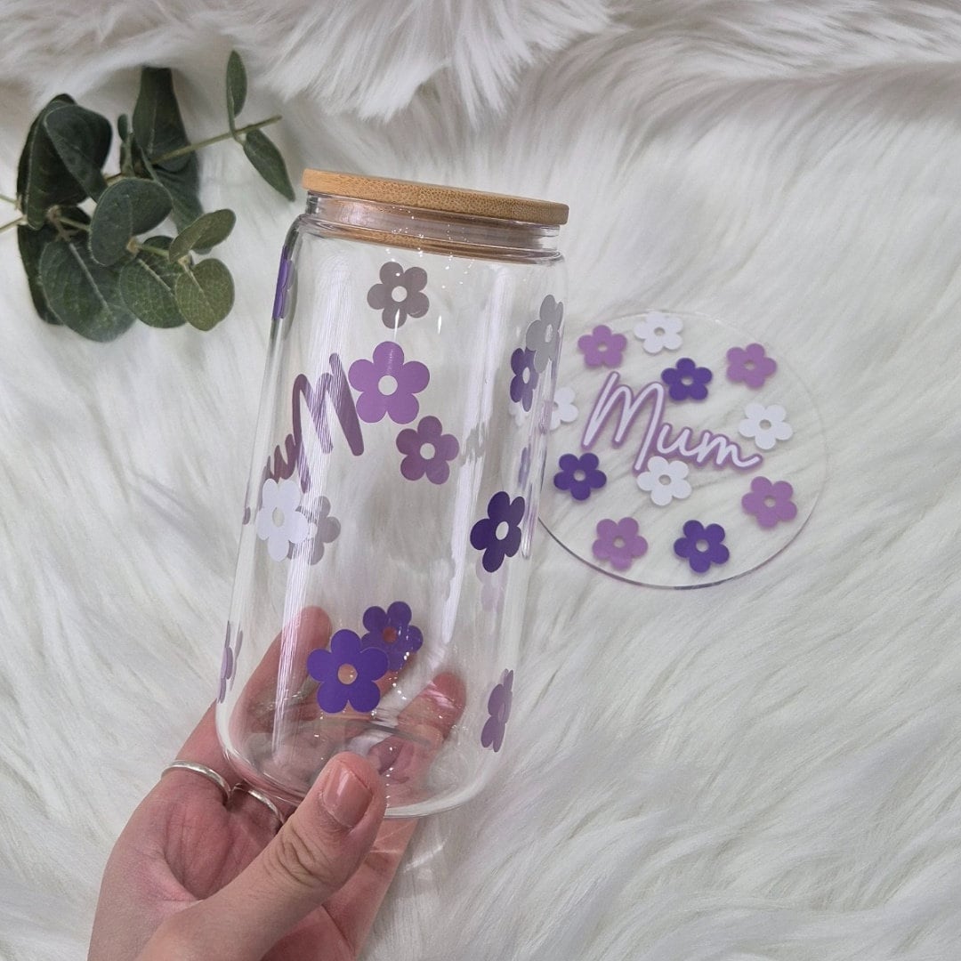 Flower Glass Can