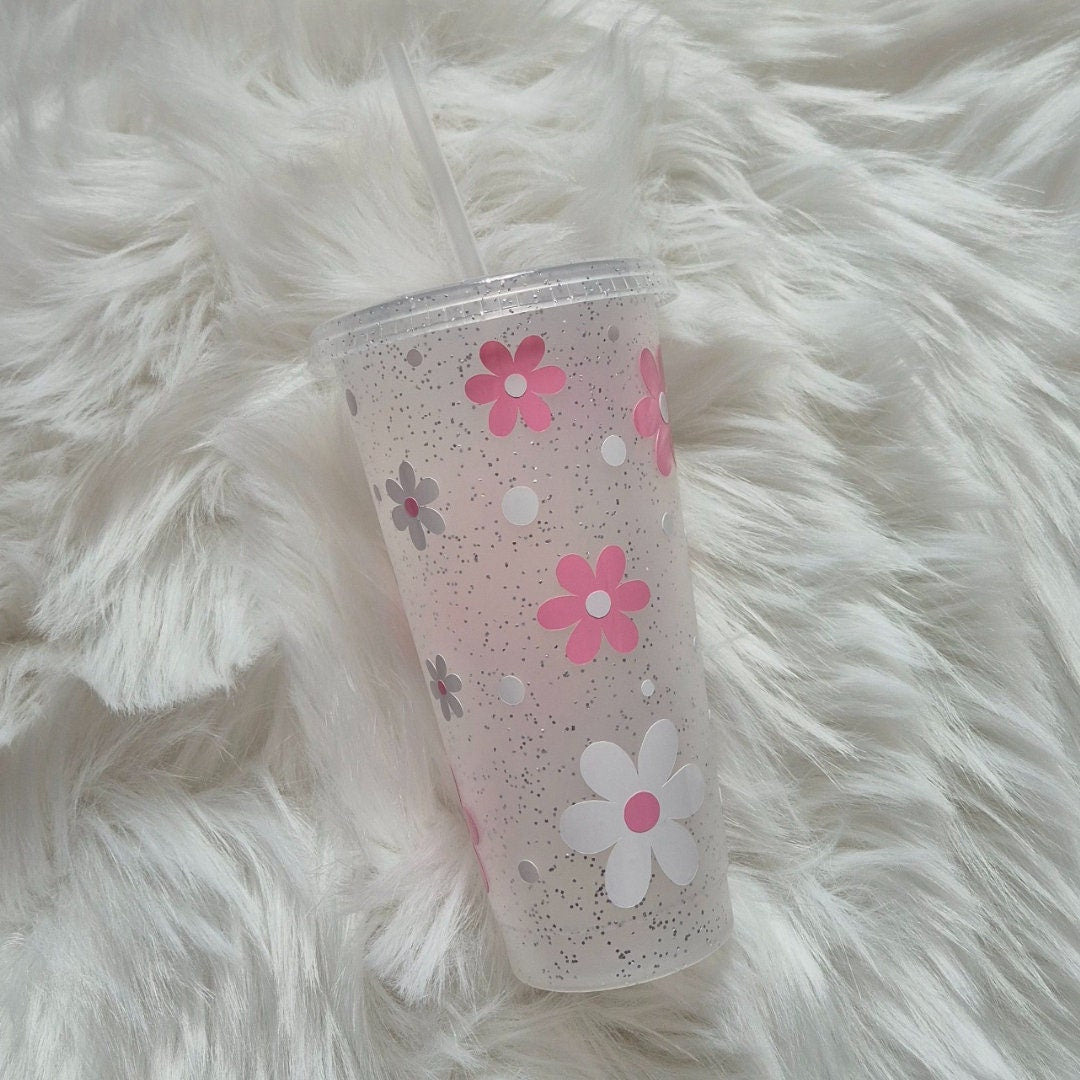 Daisy Flower Personalised Tumbler