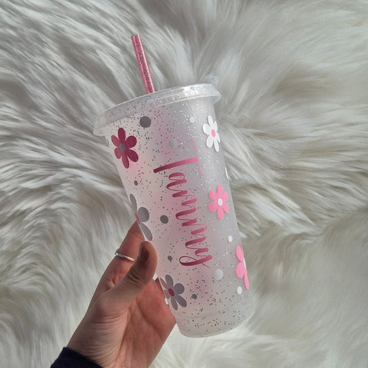 Daisy Flower Personalised Tumbler