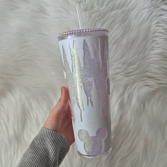 Disney Castle Glitter Tumbler