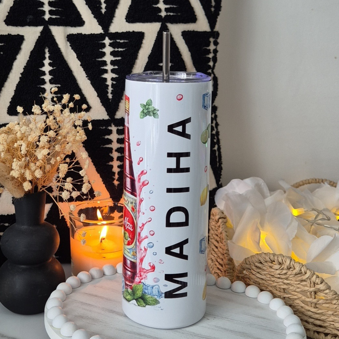 Rooh Afza Drink Tumbler Personalised - Pretty Twinkles 