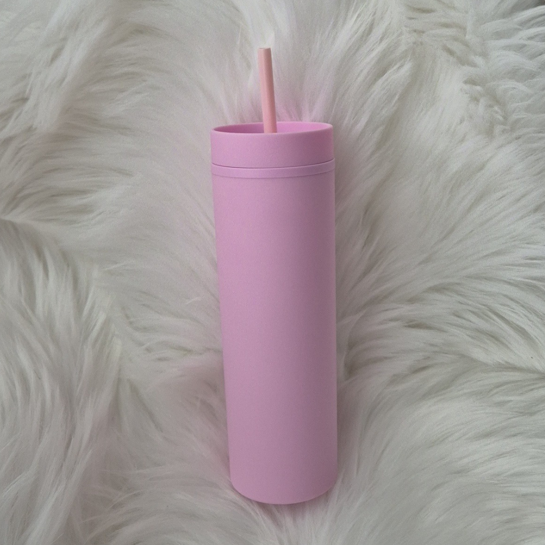 Personalised Rose Skinny Tumbler