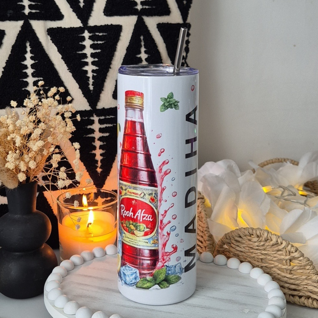 Rooh Afza Drink Tumbler Personalised - Pretty Twinkles 